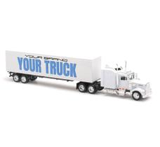Caminhão NewRay Kenworth W900 Réplica Branca em Escala 1/43 Caminhão NewRay Kenworth W900 Réplica Branca em Escala 1/43
