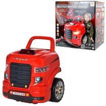 Caminhão Para Montar Desmontar Master Motor Truck Brinquedo Infantil Mecânico Com Luzes e Sons