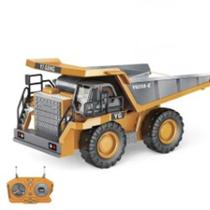 Caminhão pedreira controle remoto 1 bateria criança e adulto - opsshopping