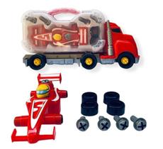 Caminhao Pit Stop Senninha Brinquedo Infantil