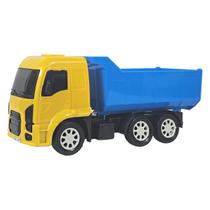 Caminhão Plástico Basculante Caçamba Médio 24Cm - Na Caixa - AM AZ