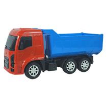 Caminhão Plástico Basculante Caçamba Médio 24Cm - Na Caixa - VM AZ