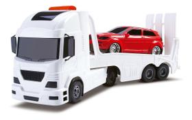 Caminhão Pollux Resgate C/ Carro A Fricção - Silmar Brinquedos