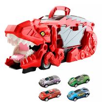 Caminhão Reboque Dragão Devourer 2 em 1 com 3 Carrinhos e Pista Maleta Y2126A - Dorémi