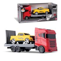 Caminhão Reboque Truck Articulado Com Carrinho - Orange Toys