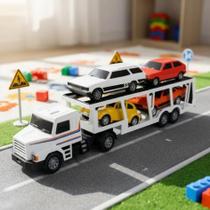 Caminhão Scania 4 Carrinhos Transcegonha Brinquedo Colecionador Carreta