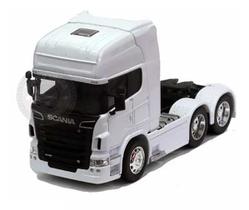 Caminhão Scania Trucado V8 R730 Welly 1/32 Branca