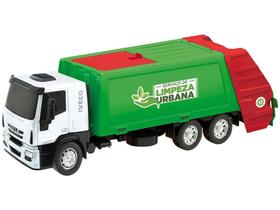 Caminhão Serviço de Limpeza Urbana - Iveco Usual Brinquedos Caminhão Serviço de Limpeza Urbana - Iveco Usual Brinquedos