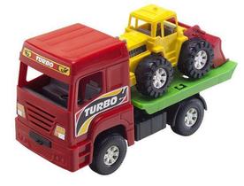 Caminhão SOS Car Plataforma Prancha 21 Cm c/ Trator - 101902 - Diverplas