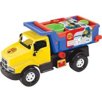 Caminhão Tilin Super Caçamba Força Bruta - 51 cm - Amarelo e Azul - Tilin brinquedos