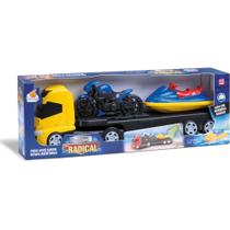 Caminhão TRANS SPORT Radical Sortido - 3 em 1: Caminhão, Moto e JET SKI