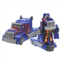 Caminhão Transforma Robo Brinquedo Menino Bate e Volta - SUPER 99