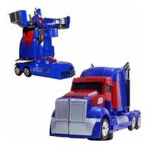 Caminhão Transformers Optimus Prime Brinquedo para Meninos 2 em 1 - robot