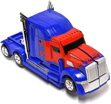 Caminhão Transformers Optimus Prime Pilha Vira Robô Som