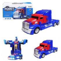 Caminhão Transformers Optmus Prime Vira Robo Bate E Volta - DP BRINQUEDOS