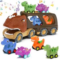 Caminhão transportador de dinossauros Toy Moritakk para crianças de 2 a 5 anos