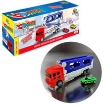 Caminhão Transporte Cegonha Carreta que Vira Pista de Coridda com Ejeção Pista Truck com Lançador Caminhão Transporte Cegonha Carreta que Vira Pista de Coridda com Ejeção Pista Truck com Lançador