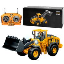 Caminhão Trator com Pá de Controle Recarregável Realista Caminhão Trator com Pá de Controle Recarregável Realista
