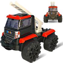 Caminhão Truck Bombeiro Grande Brinquedo Plástico Carro - Europio