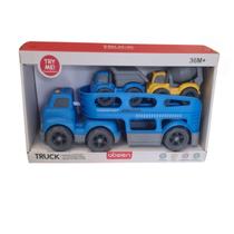 Caminhão Truck Com 2 Carros, Luz e Som Sortido - MR 56001