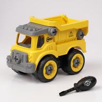 Caminhão Truck Monta Desmonta com Ferramenta Baú caçamba