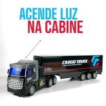 Caminhao Truck Preto Brinquedo Completo Para Diversao Caminhao Truck Preto Brinquedo Completo Para Diversao