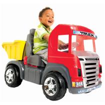 Caminhão truck vermelho pedal magic toys Caminhão truck vermelho pedal magic toys