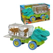 Caminhão Truckssauro Mini Dinossauros Rex Infantil Gaiola
