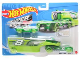 Caminhão + Veículo - Caminhões de Transporte - Super Rigs - 1/64 - Hot Wheels