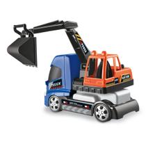 Caminhão WORK TRUCK com Escavadeira 30 CM Caminhão WORK TRUCK com Escavadeira 30 CM