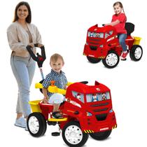 Caminhaozinho de Passeio Infantil 2 em 1 Pedal Vermelho Bandeirante Caminhaozinho de Passeio Infantil 2 em 1 Pedal Vermelho Bandeirante