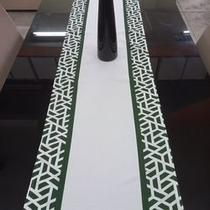 Caminho de mesa 40 x 1,75 - faixa verde