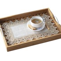 Caminho de Mesa Bandeja Rendado Arizona Bege 30x45cm Jolitex Caminho de Mesa Bandeja Rendado Arizona Bege 30x45cm Jolitex