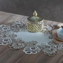 Caminho de Mesa Bandeja Rendado Veneza Luxo 30x45cm Jolitex Caminho de Mesa Bandeja Rendado Veneza Luxo 30x45cm Jolitex