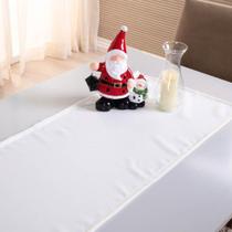 Caminho De Mesa Basic Liso 1 Peça 1,30m X 40cm Decorativo Tecido Oxford Palha 100% Poliéster