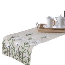 Caminho de Mesa Bordado Austrália Floral 40x220 cm Jolitex