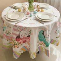 Caminho de Mesa Coleção Páscoa Estampado Decorativo para Mesa Posta Charmosa e Almoço em Família Caminho de Mesa Coleção Páscoa Estampado Decorativo para Mesa Posta Charmosa e Almoço em Família