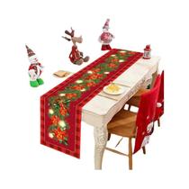 Caminho De Mesa Com Flocos De Neve De Natal, Decoração De Férias De Inverno 2025, Toalha De Mesa