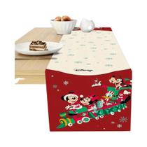 Caminho De Mesa De Natal Mickey Minnie Boneco De Neve Para Reuniões Familiares Internas E Externas