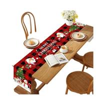 Caminho De Mesa De Natal Papai Noel 2025 Decorações De Natal Bandeira De Mesa Para Casa Presentes De