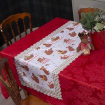 Caminho de Mesa Decoração de Natal Avulso 1,30 x 0,50 Decoração Sala Cozinha Caminho de Mesa Decoração de Natal Avulso 1,30 x 0,50 Decoração Sala Cozinha