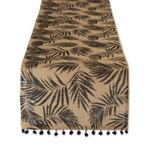 Caminho de Mesa DII 36x183 cm Juta Natural com Samambaia Preta Caminho de Mesa DII 36x183 cm Juta Natural com Samambaia Preta