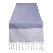 Caminho de Mesa DII com Borda em Tecido Dobby 38x274 cm Azul Caminho de Mesa DII com Borda em Tecido Dobby 38x274 cm Azul