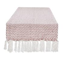 Caminho de Mesa DII Tricô 100% Algodão 38x183 cm Lavanda Clara