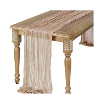 Caminho De Mesa Em Gaze Semi-Transparente Sage, Estilo Vintage, Para Decoração De Jantares,