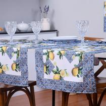 Caminho de Mesa Estampado Allegra 1 Peça 1,25m x 43cm 100% Poliéster - Limão Caminho de Mesa Estampado Allegra 1 Peça 1,25m x 43cm 100% Poliéster - Limão