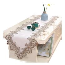 Caminho De Mesa Guipir Trilho Importado 40x180 Renda Bordado