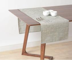 Caminho de mesa impermeável 1,60x0,40m Nice liso verde