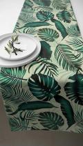 Caminho de Mesa Impermeável Folhagem 42x210cm Caminho de Mesa Impermeável Folhagem 42x210cm