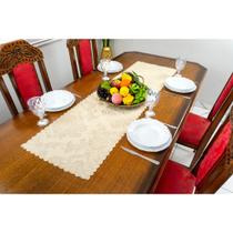 Caminho de mesa jacquard natal 1,40m x 40cm adamascado diversas cores